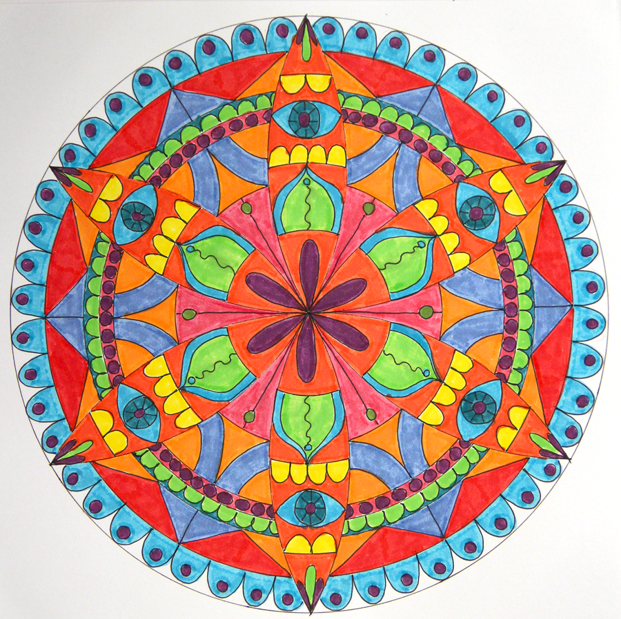 How to Draw a Mandala With a Compass - HowToGetCreative.com